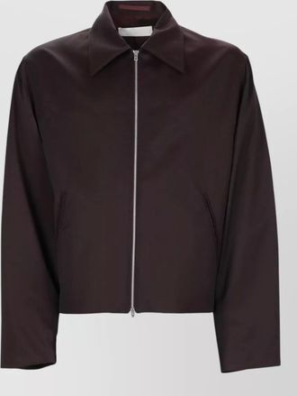 Our Legacy collared long sleeve coat side pockets