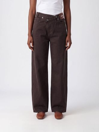 Liu Jo Jeans a gamba larga in denim di cotone con vita media e cinque tasche