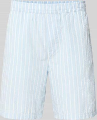 Selected Regular Fit Shorts aus reiner Baumwolle Modell STUART in Bleu, Gr&ouml;&szlig;e XXL