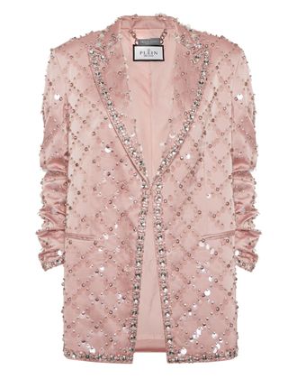 Philipp Plein Blazer Boyfriend Fit Plein Paillettes
