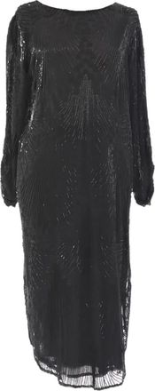 Vintage Abito con ricamo Pre-owned - Nero