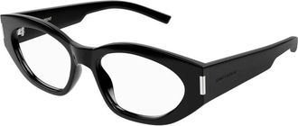 Saint Laurent Black Transparent Eyeglasses SL 638 OPT