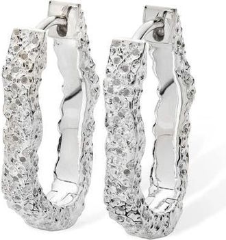 Lucy Quartermaine Hula Small Hoop Earring in Sterling Silver at Nordstrom
