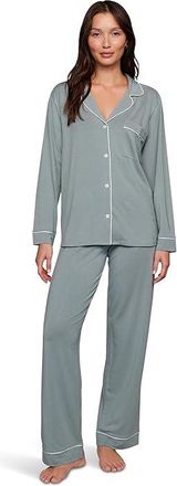 Eberjey Gisele - PJ Set Womens Pajama Sets Lead/Ivory : 2XL