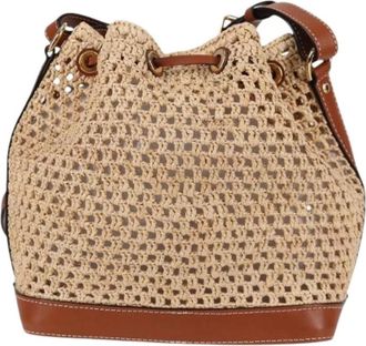 Louis Vuitton Bolso Cubo Pre-owned de Rafia - Pre-owned - Mujer - Beige - ONE SIZE