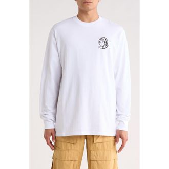 Billionaire Boys Club BB Oblivion Helmet Head Long Sleeve Graphic T-Shirt in White at Nordstrom Rack, Size Medium