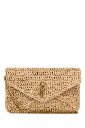 Saint Laurent Natural Cassandre Crossbody Bag