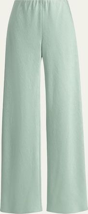 Vince Fluid Bias-Cut Crushed Satin Pants