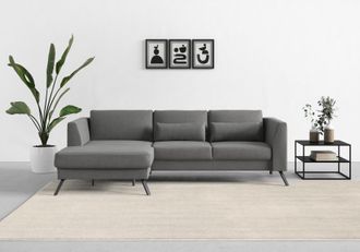 Sit&more Ecksofa »Lindholm L-Form« mit Sitztiefenverstellung und Federkern