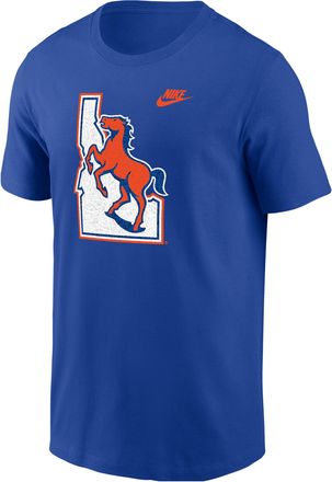Nike Mens Boise State Anniversary Blue Turf Nike Mens College T-Shirt in Blue | M11332P184BOIS-RYL
