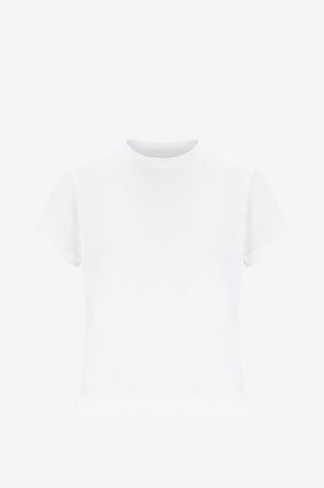 Khaite Verk&uuml;rztes T-Shirt aus geflammter Baumwolle The Emmylou