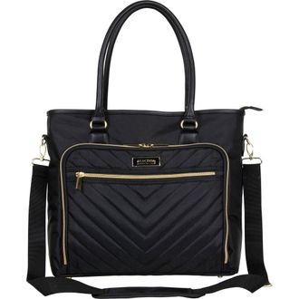 Kenneth Cole Reaction Chelsea Chevron Quilted Tote Bag in Black at Nordstrom Rack