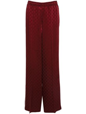 Gucci GG jacquard sweatpants - Red