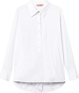 Twinset Witte Jurk Set - Dames - Overhemden - Wit - XS - Overhemden
