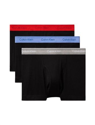 Calvin Klein Mens Underwear Cotton Classics Trunk - 3 Pack In Assorted Black
