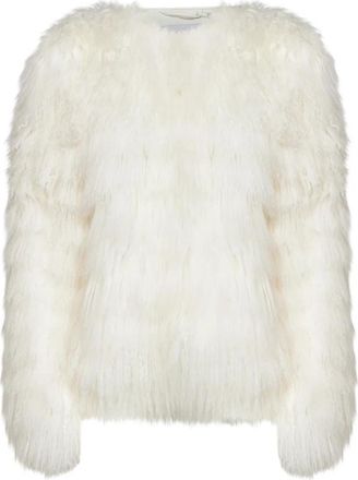Ermanno Scervino Giubbino in pelliccia - Dames - Jassen - Beige - S - Jassen