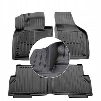OEM Alfombrillas Y Limpiaparabrisas De Goma Para Vw Sharan 2 A Partir De 2010 - Ud Troughs