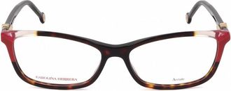 Carolina Herrera Ladies Red Rectangular Eyeglass Frames HER 0114