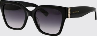 Longchamp Occhiali da sole oversize a goccia in acetato con logo metallico