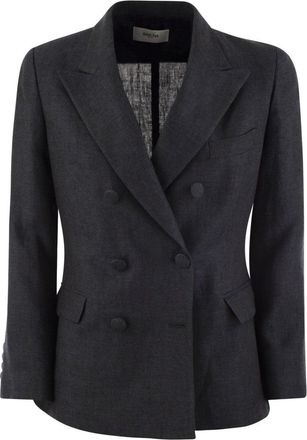 Saulina Milano Anna - Double-Breasted Linen Jacket