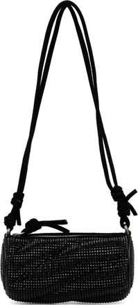 Fiorucci Borsa Mella mini con strass - Nero