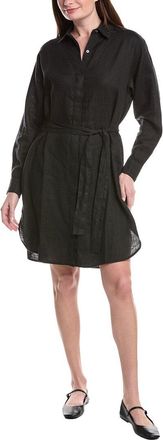 James Perse Linen Mini Shirt Dress