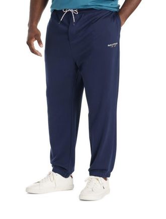 Nautica Big & Tall Fleece Joggers in Navy Seas at Nordstrom, Size 3X Big