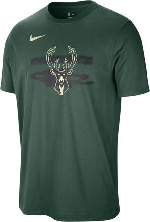 Nike Milwaukee Bucks Courtside Nike Mens NBA T-Shirt in Green | HV6756-323
