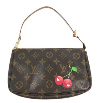 Louis Vuitton Pre-owned Mini Pochette - Dames - Pre-owned - Bruin - Maat: ONE Size Leer