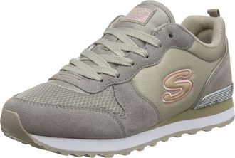 Skechers RETROS-OG 85-GOLDN GURL, Womens Low-Top Trainers, Beige (Natural Suede/Mesh/Nylon/Coral Trim Nat), 5 UK (38 EU)
