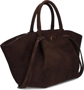 Guess Allegra Girlfriend Satchel - Dames - Handtassen - Bruin - ONE Size - Su&egrave;de - Tassen