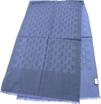 Gucci Sciarpa con motivo GG anni 2020 - Blu