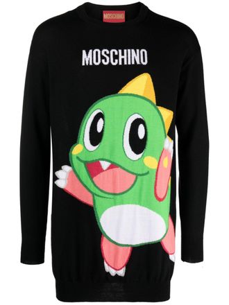 Moschino Mini-jurk met borduurwerk - Zwart