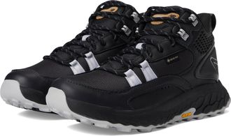 New Balance Womens Fresh Foam X Hierro Mid V1 Trail Running Shoe, Black/Pearl Grey/Phantom, 8