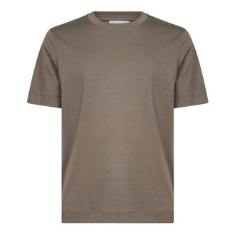 D4.0 T-Shirts, male, Beige, Size: 2XL Crew-neck Short-Sleeve T-Shirt
