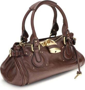 Chlo&eacute; Womens Bordeaux Buffalo Leather Shoulder Bag