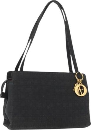Dior Pre-owned Shoulder Bags, female, Black, Size: ONE SIZE Pre-owned Vintage Nylon Shoulder Bag
