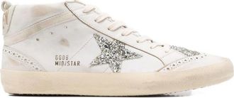 Golden Goose Mid Star Sneaker - Dames - Sneakers - Beige - 39 EU - Katoen - Schoenen