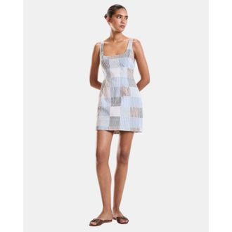 Cynthia Rowley Seersucker Madras Mini Dress