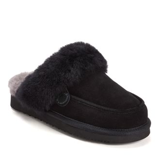 Dearfoams Fireside by Dearfoams Womens Melville Genuine Shearling Scuff Slipper