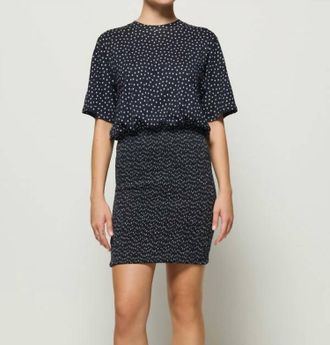 Nation Ltd Bess Smocked Mini Dress In Cabana Polka Dot