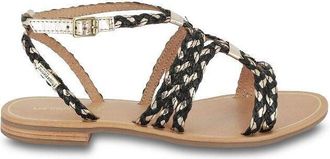 Les Tropeziennes Platte leren sandalen Hombline