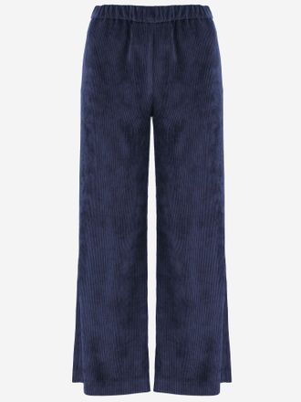 F.it geribbelde stretch nylon broek