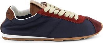 Miu Miu Nylon sneakers met su&egrave;de details - Dames - Schoenen - Blauw - Maat: 39 EU Su&egrave;de