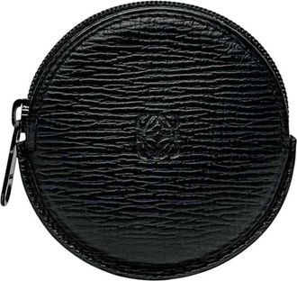 Loewe Black Leather Coin Purse/Coin Case (Pre-Owned)
