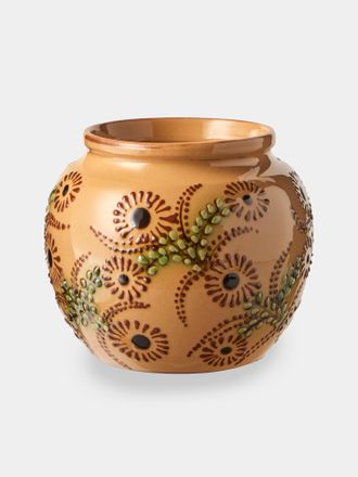 Poterie d'&Eacute;vires Flowers Hand-Painted Ceramic Vase (6.5in/17cm)