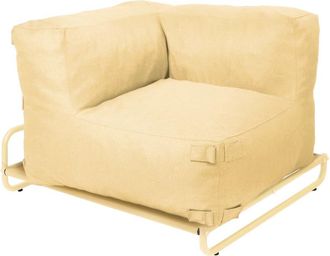 Oviala Sill&oacute;n esquinero modular con estructura amarillo claro