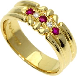 Burberry Yellow Gold Yellow Gold (18K) Band Ring (Pre-Owned)