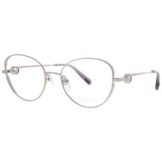 Chopard Ladies Silver Tone Rectangular Eyeglass Frames Vchf16S