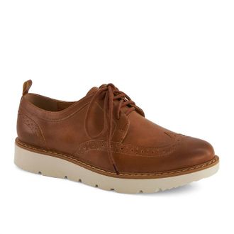 Andrea Womens Comfort Oxford Shoes In Brown